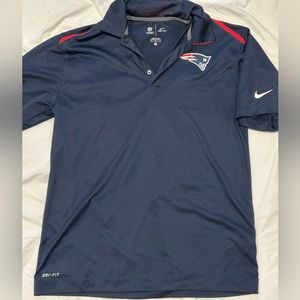 New England Patriots Nike Dri-Fit button up